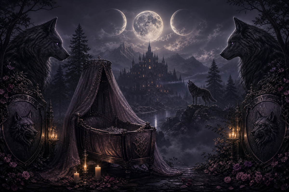 Pregnant With Alpha's Genius Twins - Moonlit Vice Books mood artwork
