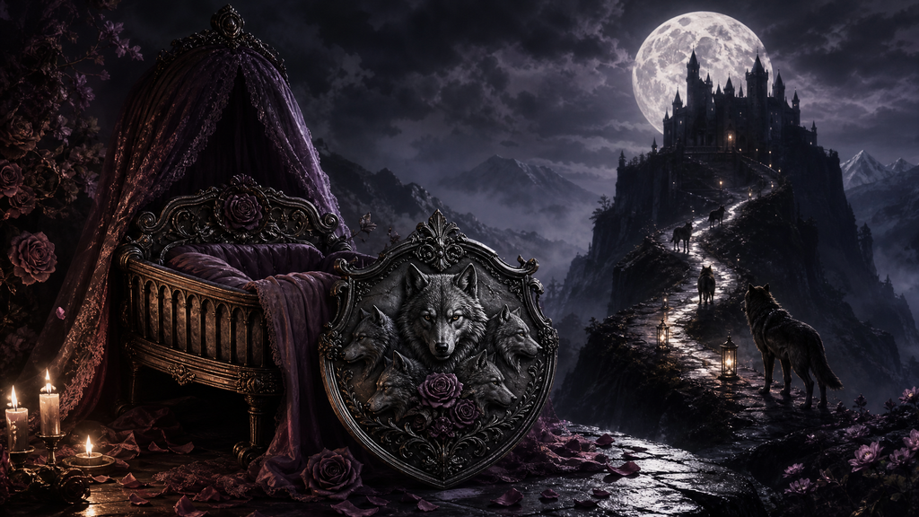 Pregnant With Four Alphas' Babies - Moonlit Vice Books blog artwork