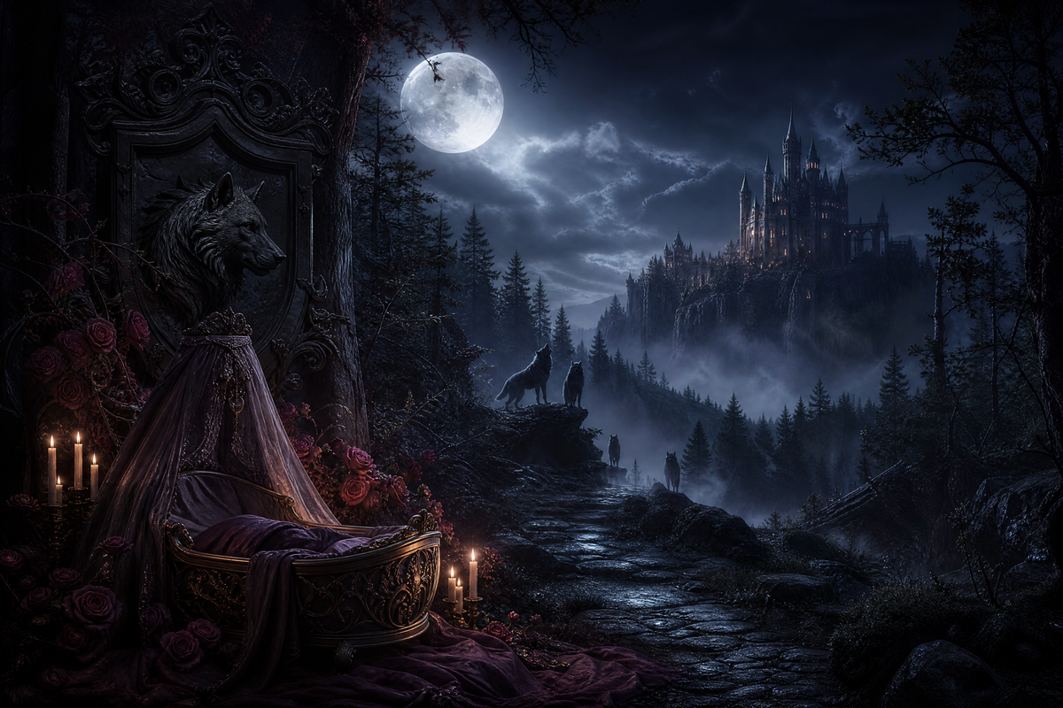 Pregnant With Four Alphas' Babies - Moonlit Vice Books mood artwork