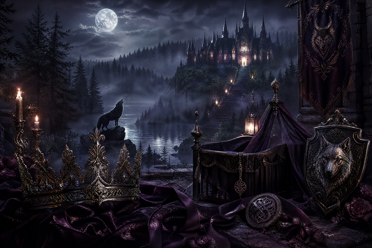 Ran Away Pregnant, Came Back Alpha Heiress - Moonlit Vice Books mood artwork