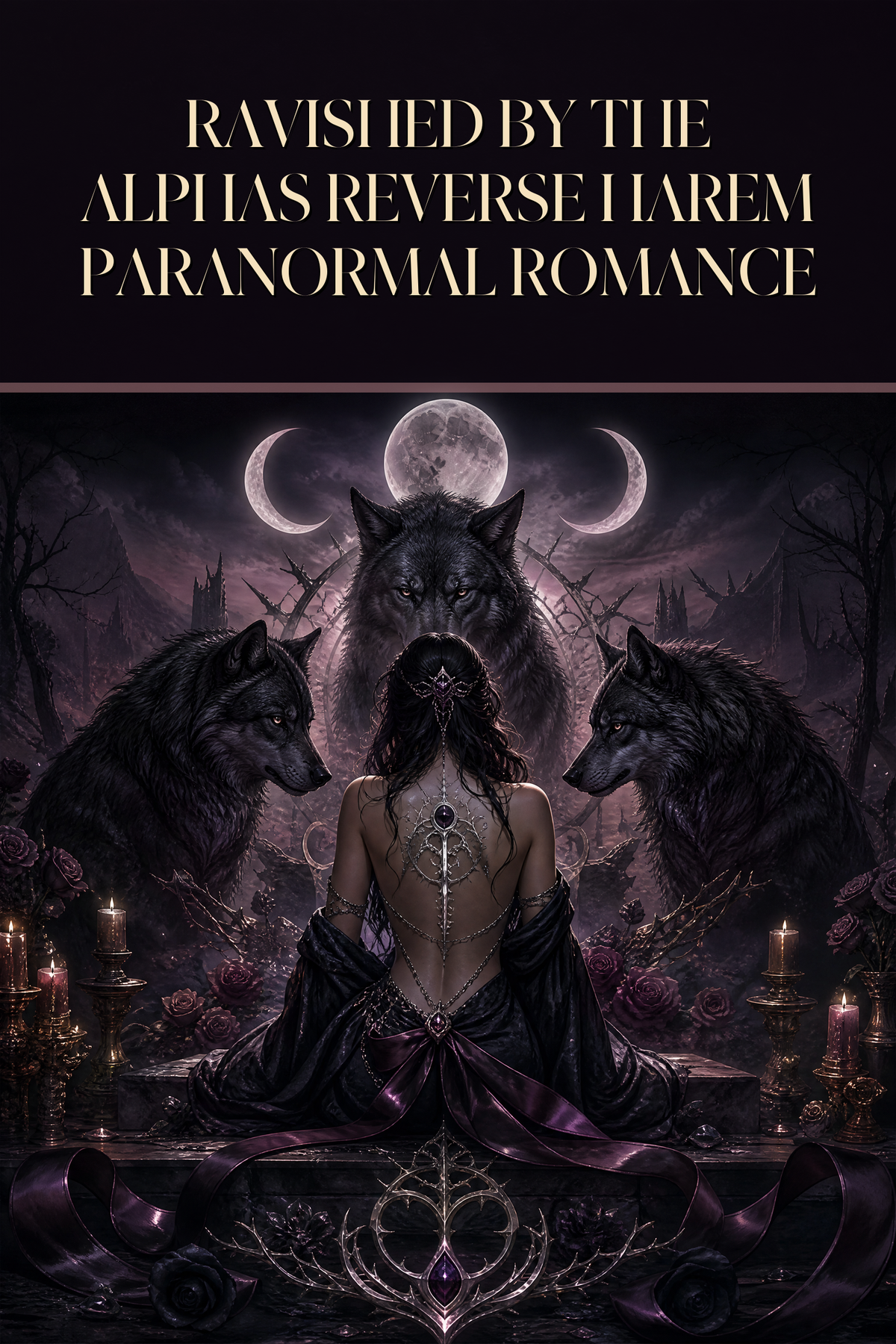 Ravished By The Alphas Reverse Harem Paranormal Romance - Moonlit Vice Books cover art