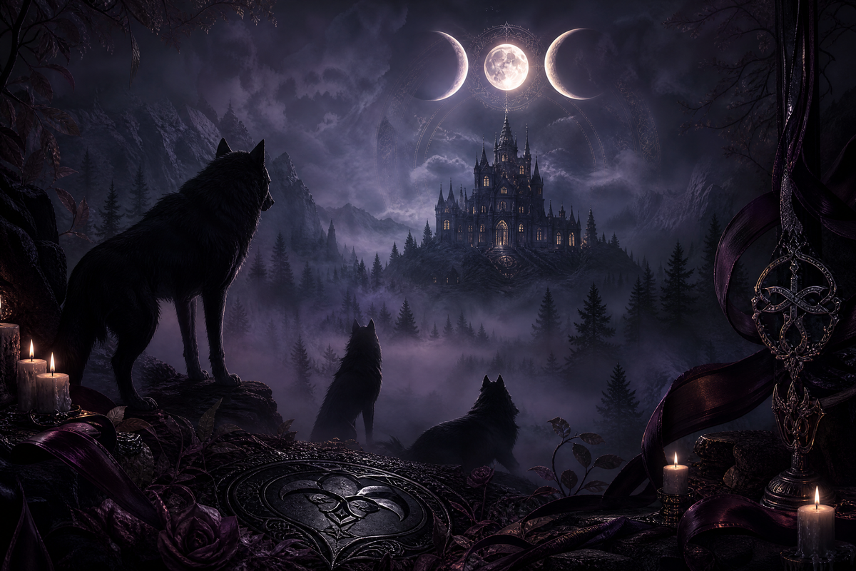 Ravished By The Alphas Reverse Harem Paranormal Romance - Moonlit Vice Books mood artwork