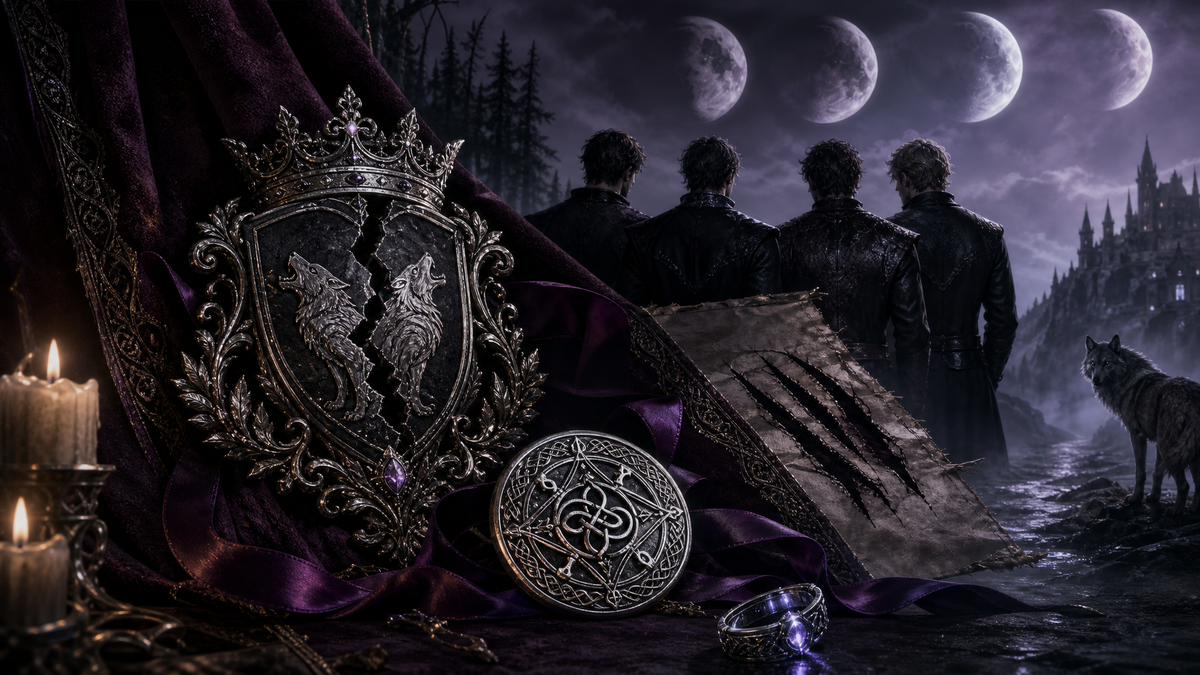 Rejected By My Mate; Claimed By Lycan Quadruplets - Moonlit Vice Books end cta image