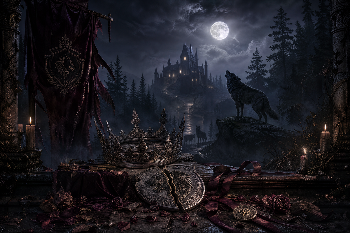 Rejected Their Broken Luna - Moonlit Vice Books mood artwork
