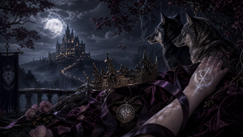 Saved By The Lycan Prince - Moonlit Vice Books blog artwork