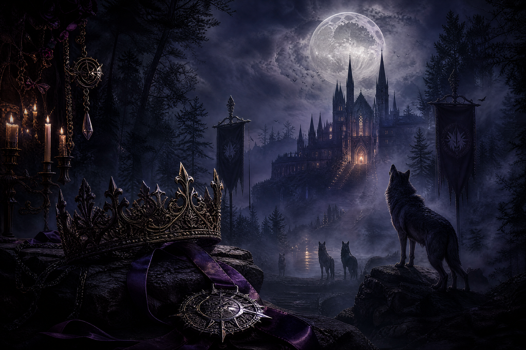 Saved By The Lycan Prince - Moonlit Vice Books mood artwork