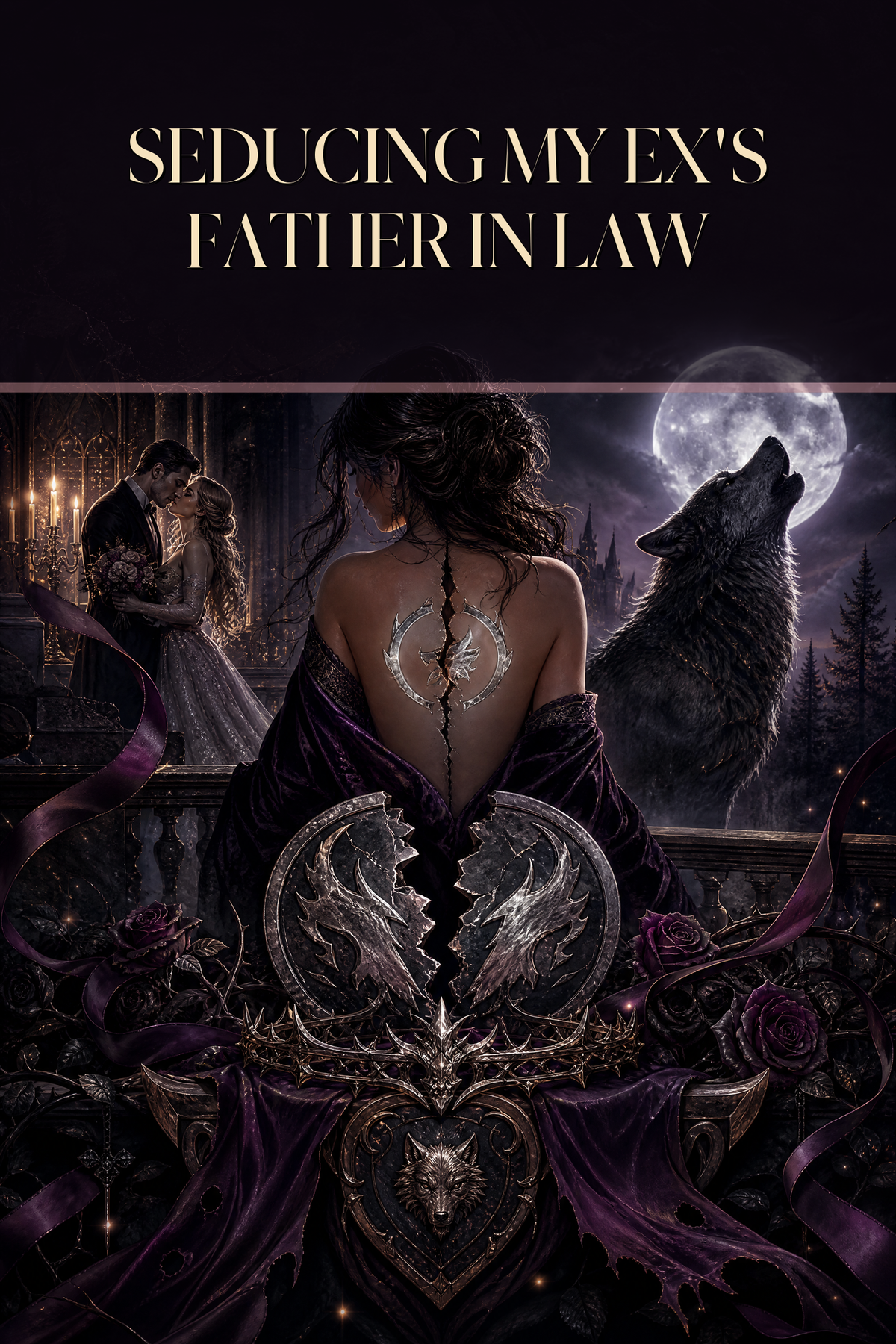 Seducing My Ex's Father In Law - Moonlit Vice Books cover art