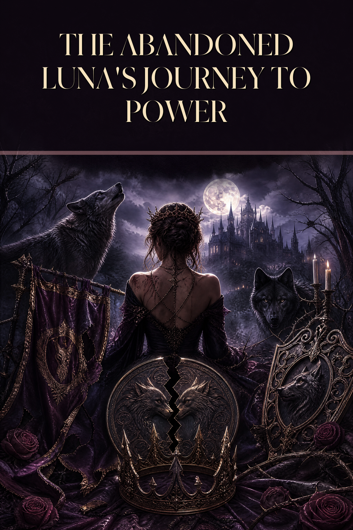 The Abandoned Luna's Journey to Power - Moonlit Vice Books cover art