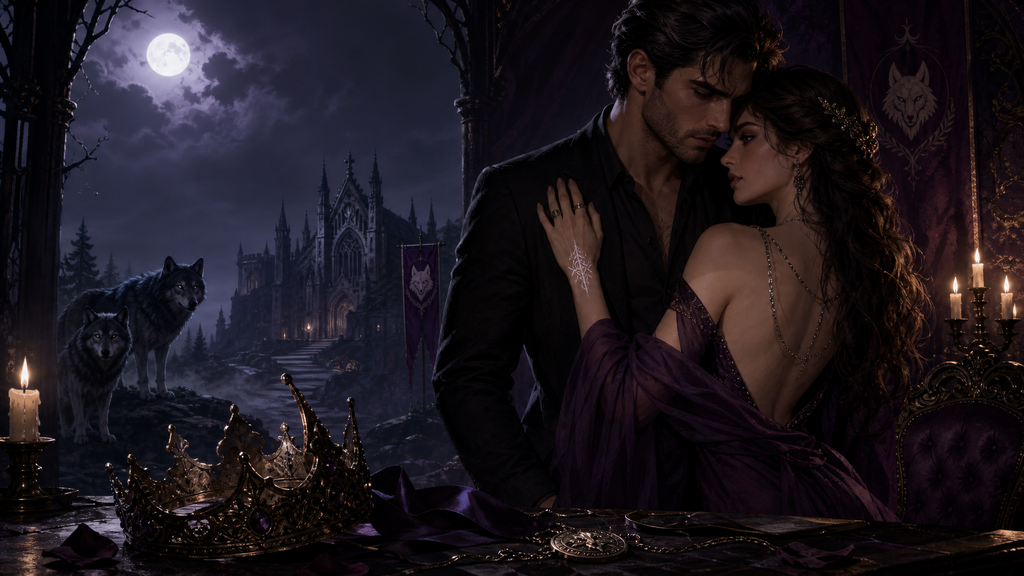 The Alpha Queen's Return - Moonlit Vice Books blog artwork