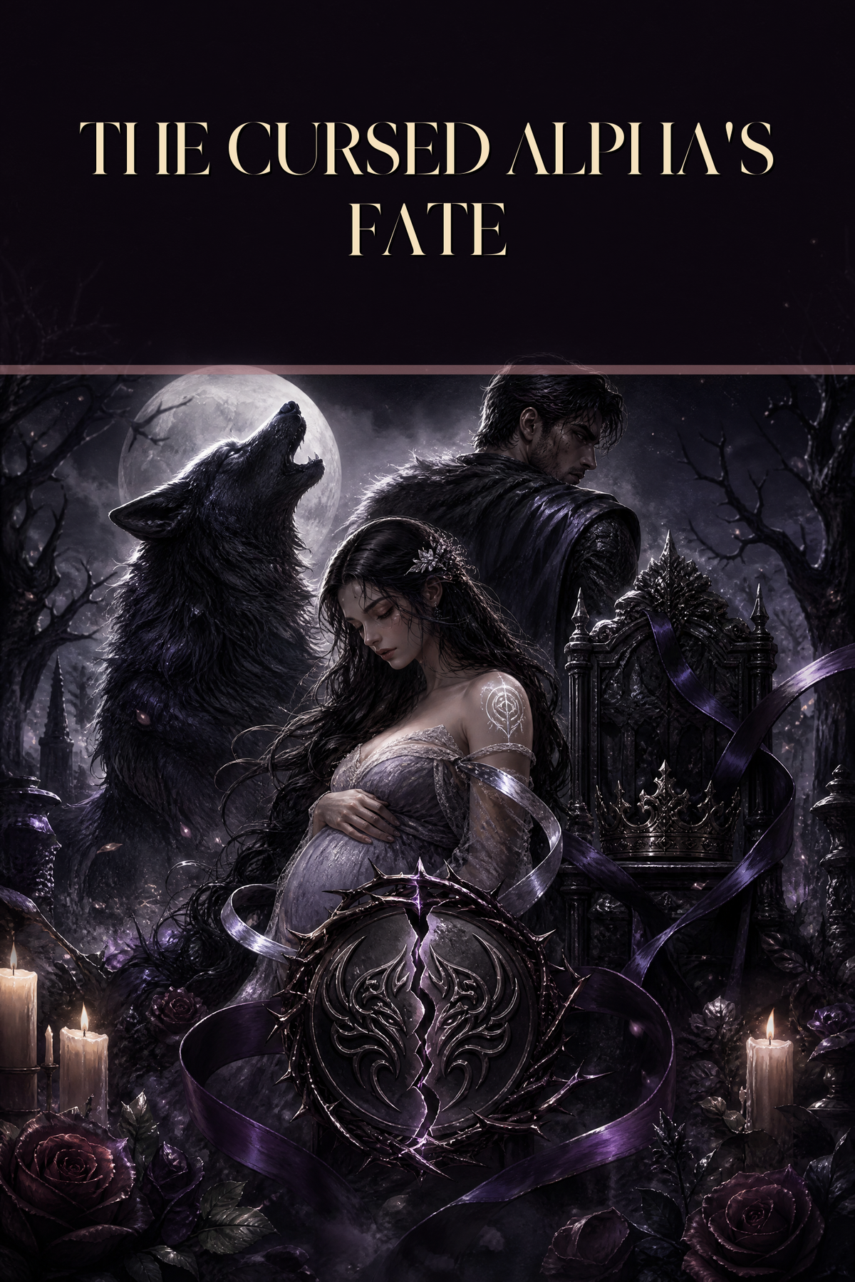 The Cursed Alpha's Fate - Moonlit Vice Books cover art