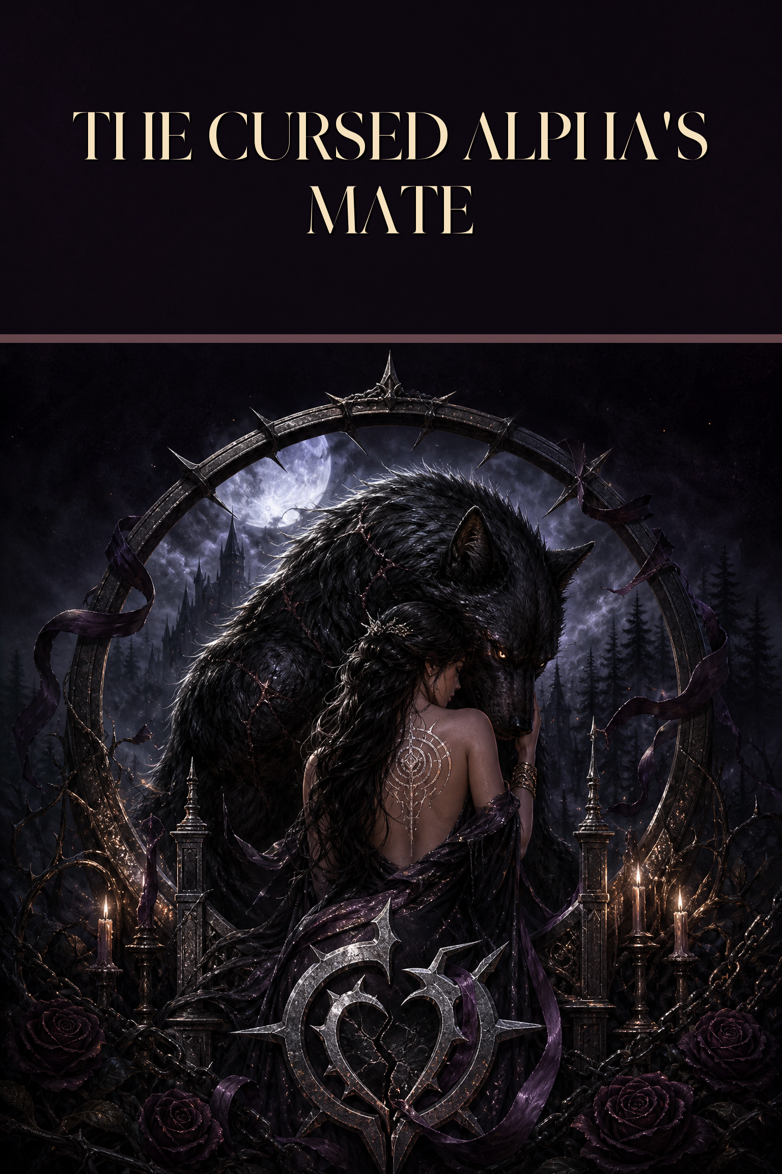 The Cursed Alpha's Mate - Moonlit Vice Books cover art
