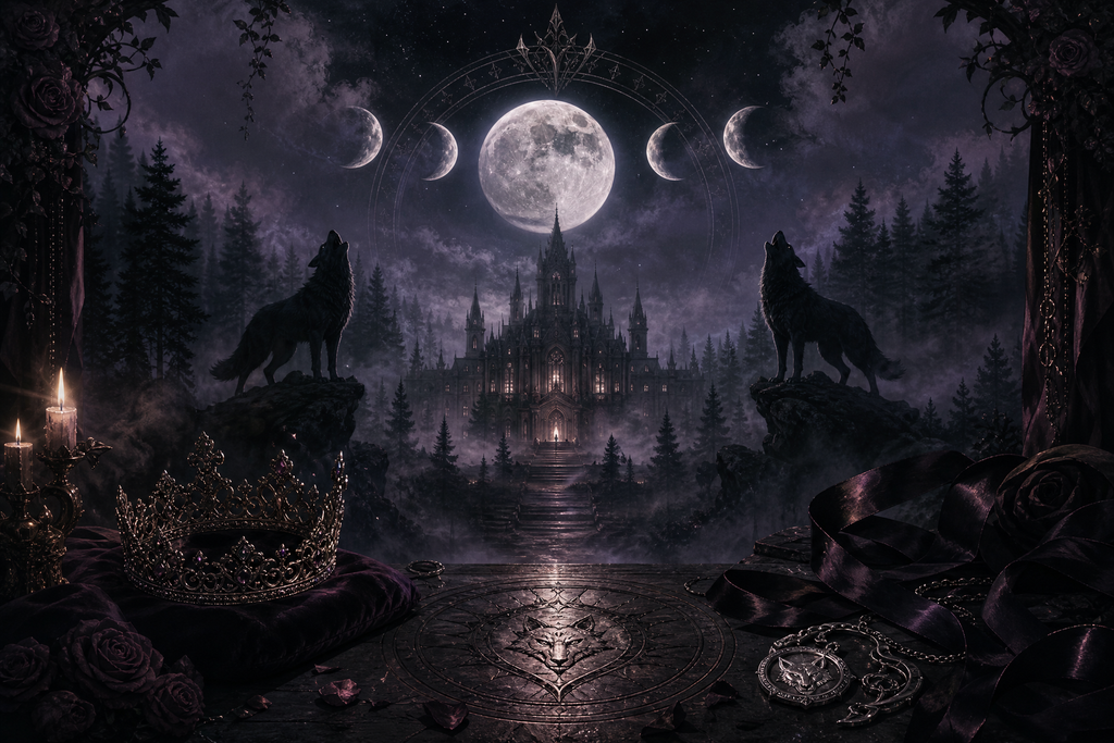 The Forgotten Princess And Her Beta Mates - Moonlit Vice Books mood artwork