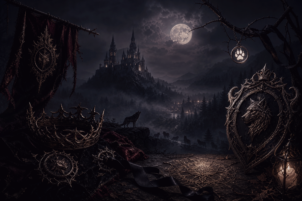The Lycan King's Defiant Surrogate - Moonlit Vice Books mood artwork