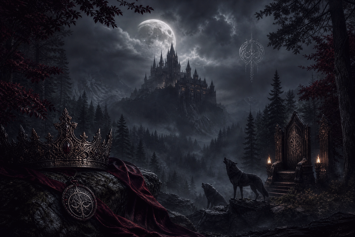 The Pack's Daughter - Moonlit Vice Books mood artwork