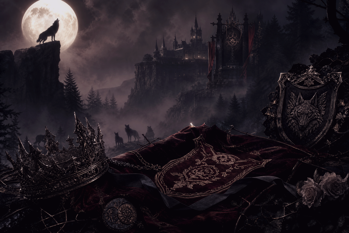 The Rise Of The Ugly Luna - Moonlit Vice Books mood artwork