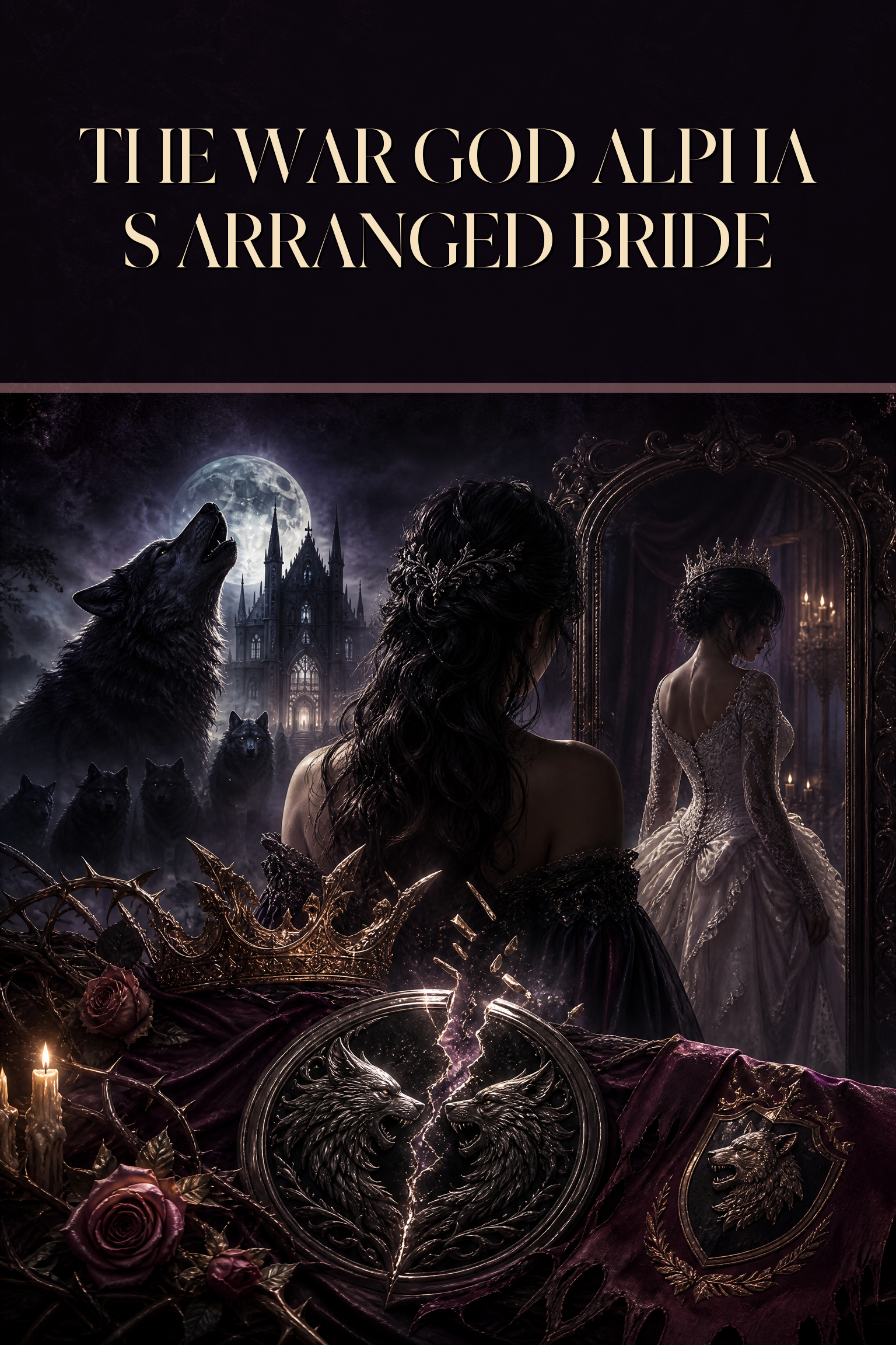 The War God Alpha s Arranged Bride - Moonlit Vice Books cover art