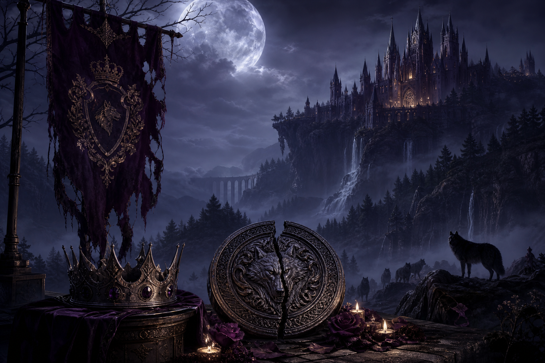 The War God Alpha s Arranged Bride - Moonlit Vice Books mood artwork