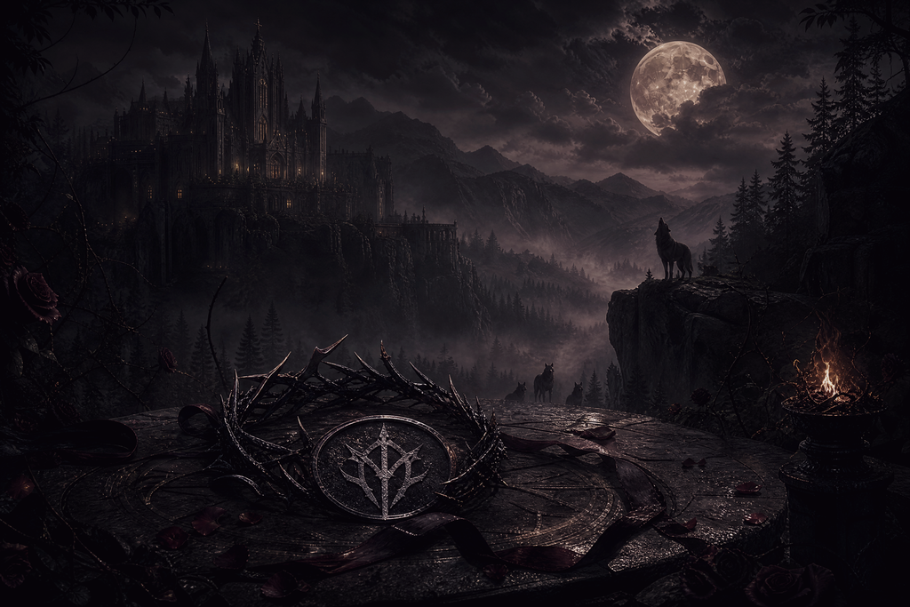 Virgin Sacrifice To The Last Lycan - Moonlit Vice Books mood artwork