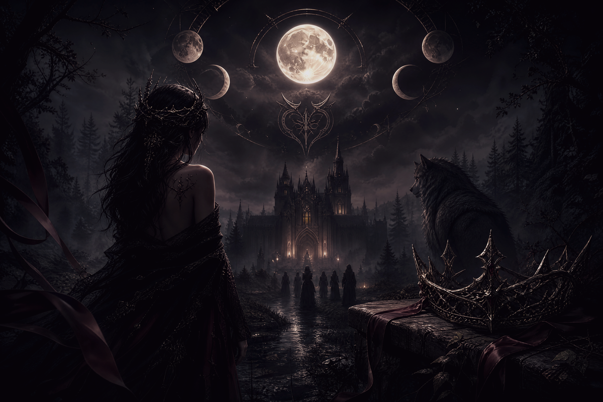 Who Made Mela A Luna (Reverse Harem) - Moonlit Vice Books mood artwork